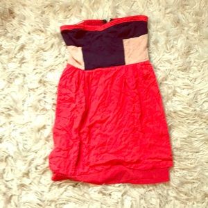 Sparkle and fade mini dress reddish pink